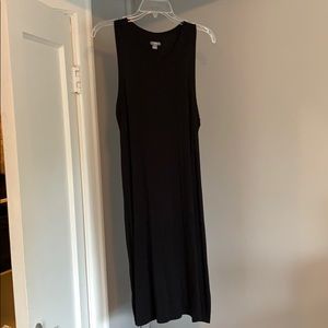 Aerie midi black racer back dress